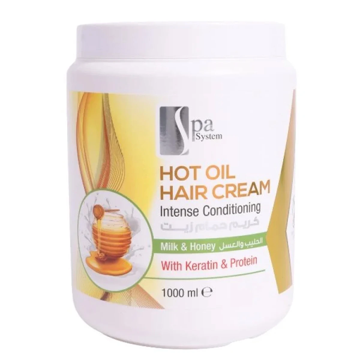 Spa System Cream Bath Oil Milk and Honey 1000 ml