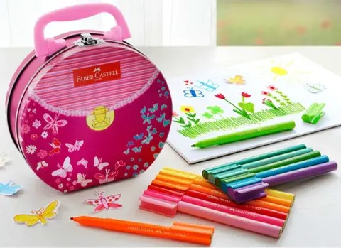 Faber Castell Connector Pen Set of 33 in Handbag Tin - view 2