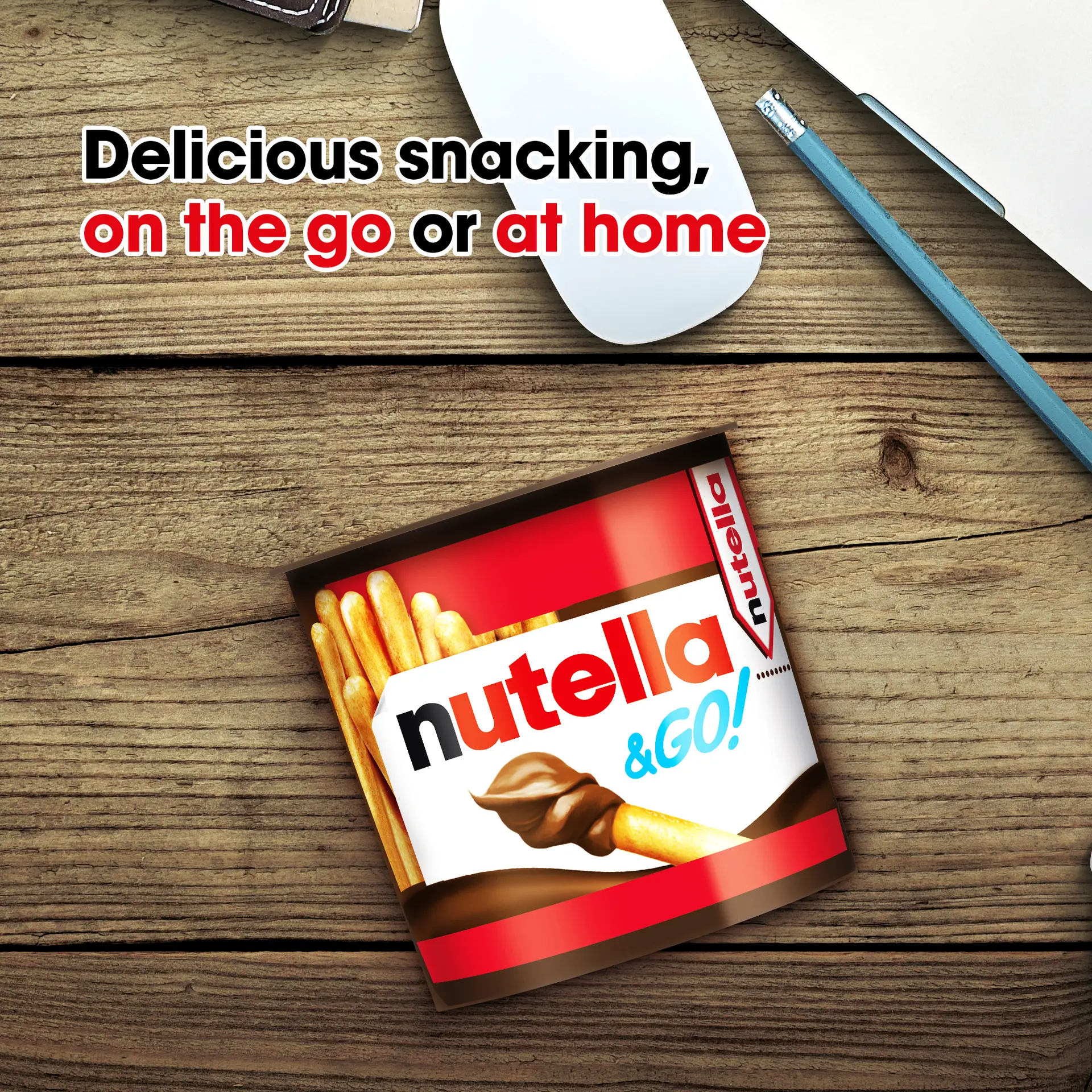 Nutella & GO Chocolate Hazelnut Spread with Breadsticks 52 gm  - view 6