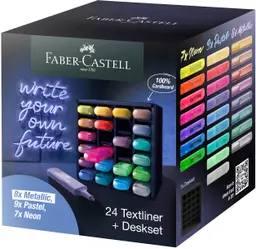 Faber Castell Textliner Superfluo deskset stand 24pcs