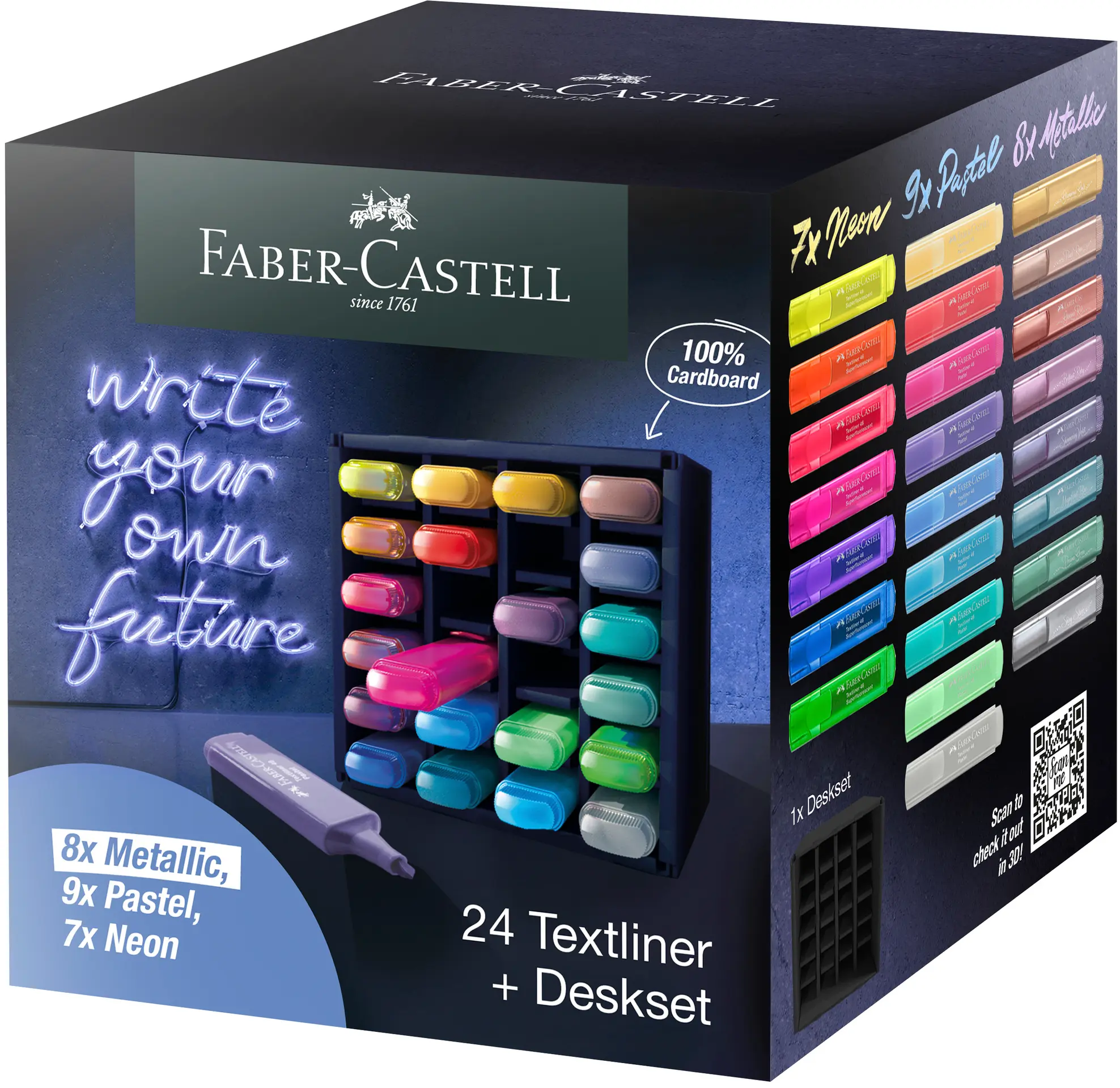 Faber Castell Textliner Superfluo deskset stand 24pcs - view 1
