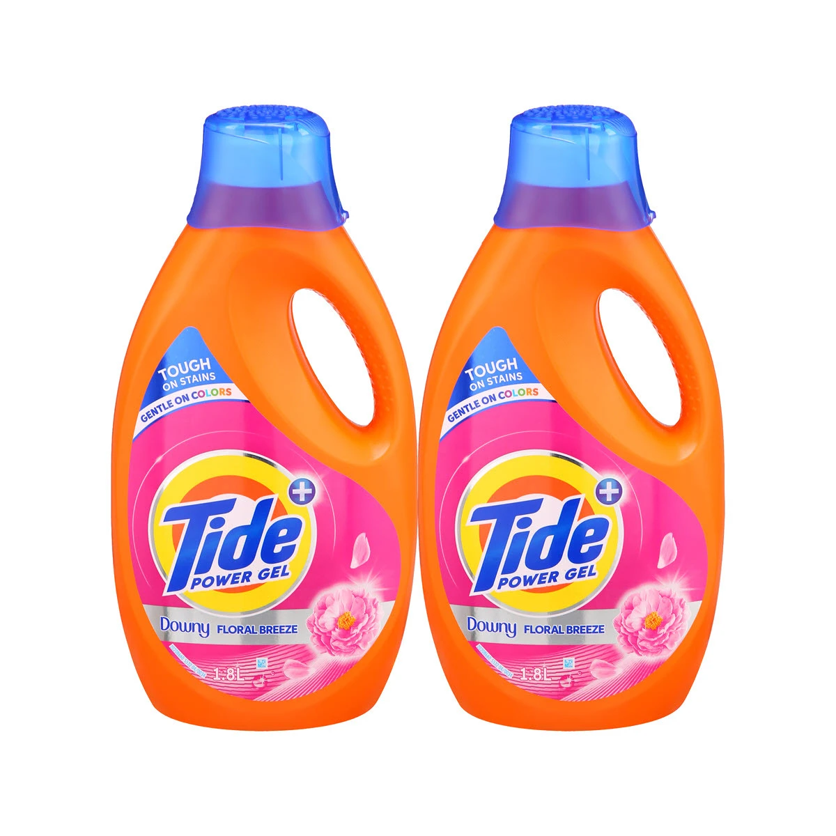 Tide Power Gel Laundry Detergent Touch Of Downy 1.8LtrX2