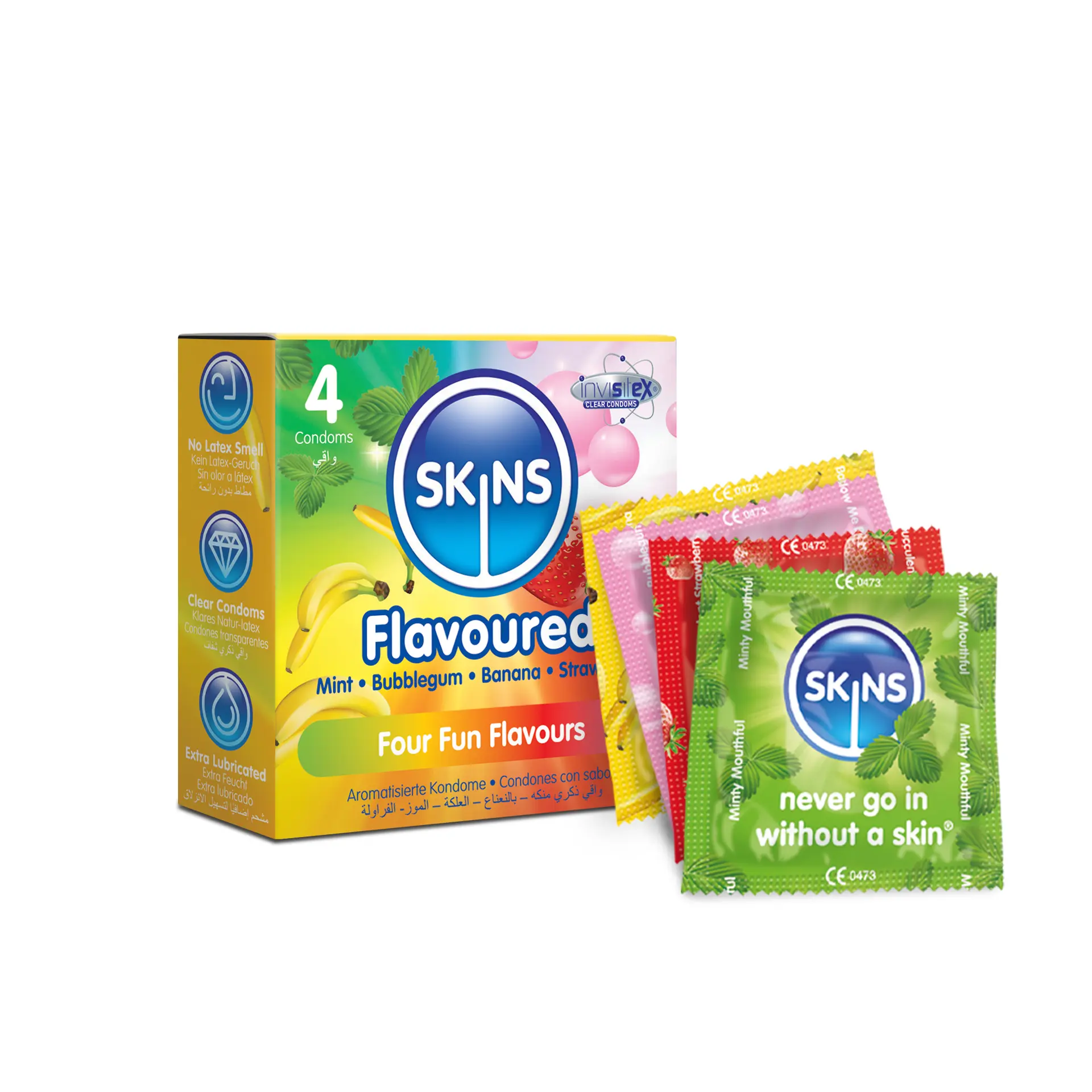 Skins Condom Flavours 4 Pack - view 1