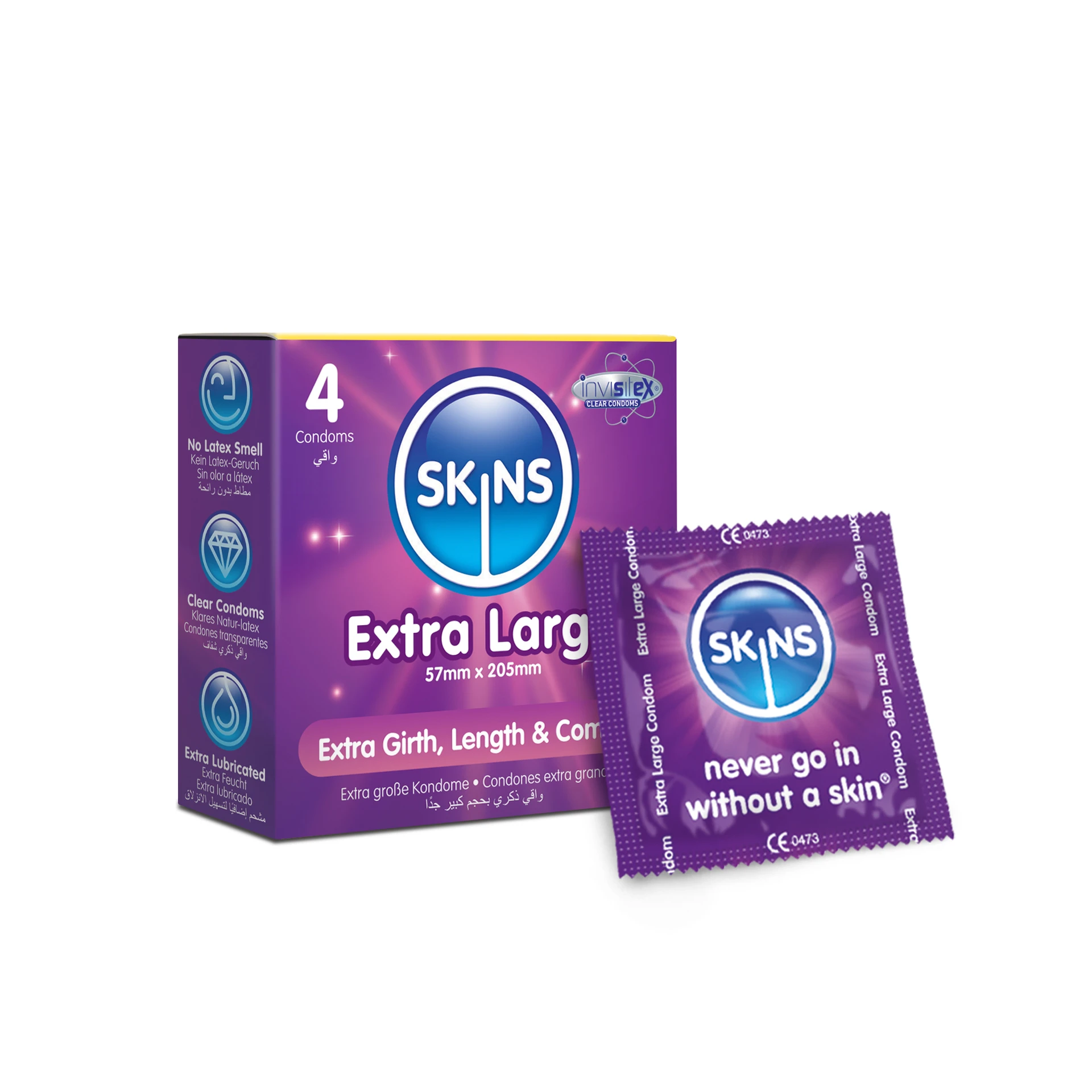 Skins Condom Extra Large 4 Pack
