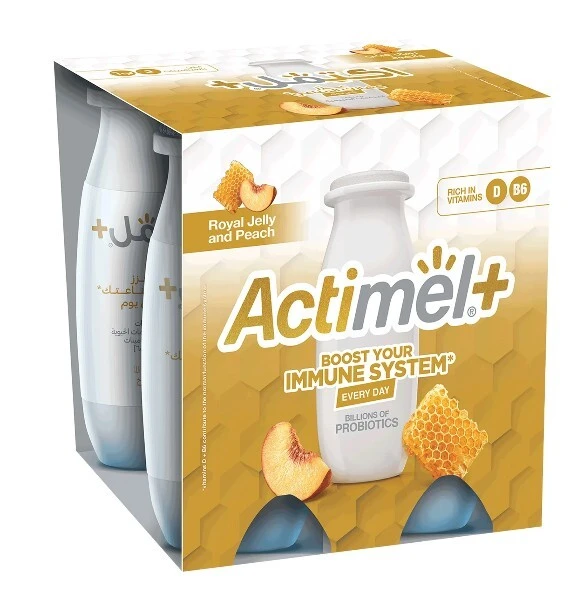 Actimel Royal Jelly And Peach 93MlX4