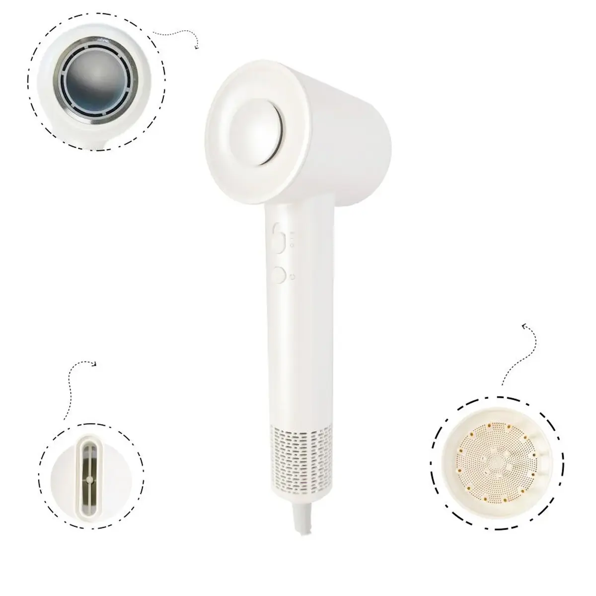 Gjarrah leafless Hair Dryer with Air Diffuser FL-6001 - view 3