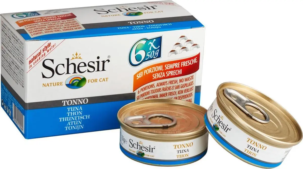 schesir wet cat food with tuna in gravy 6 pcs 50 gm - view 5