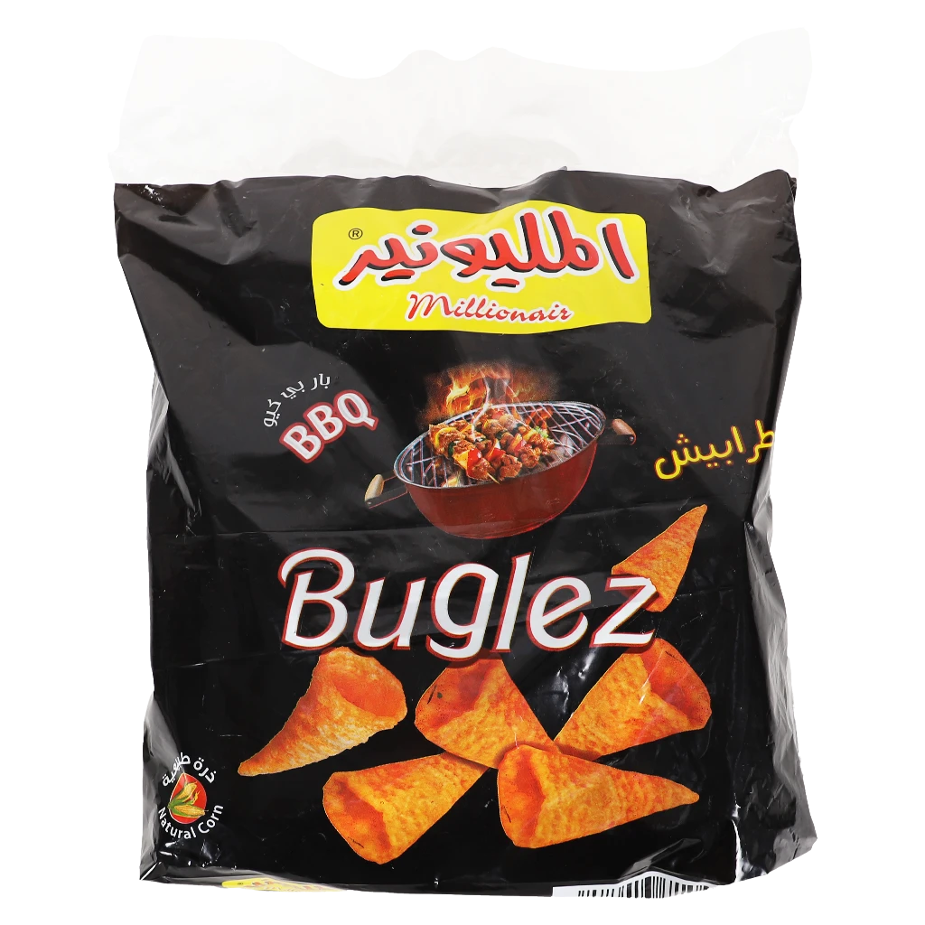 Millionaire Bugles BBQ 12 pcs 14 gm