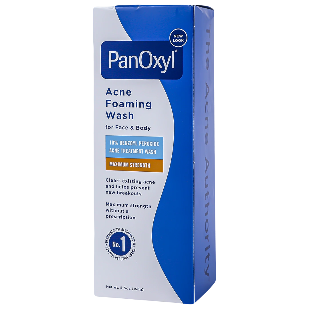 PanOxyl Acne Foaming Wash 10% Benzoyl Peroxide Maximum Strength 156 gm