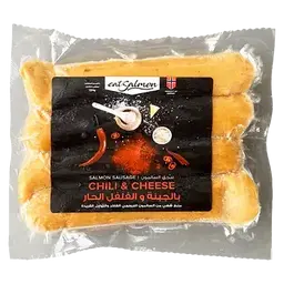 Eat Salmon Sausage Chille & Cheese Frozen 224gm 