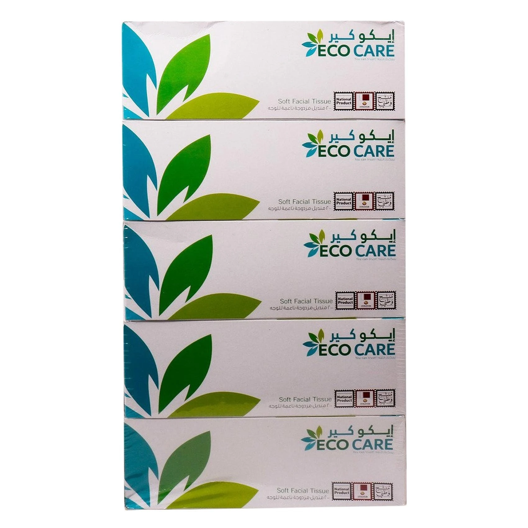 Eco Care Tissue 200 Sheet X 2Ply 5'S