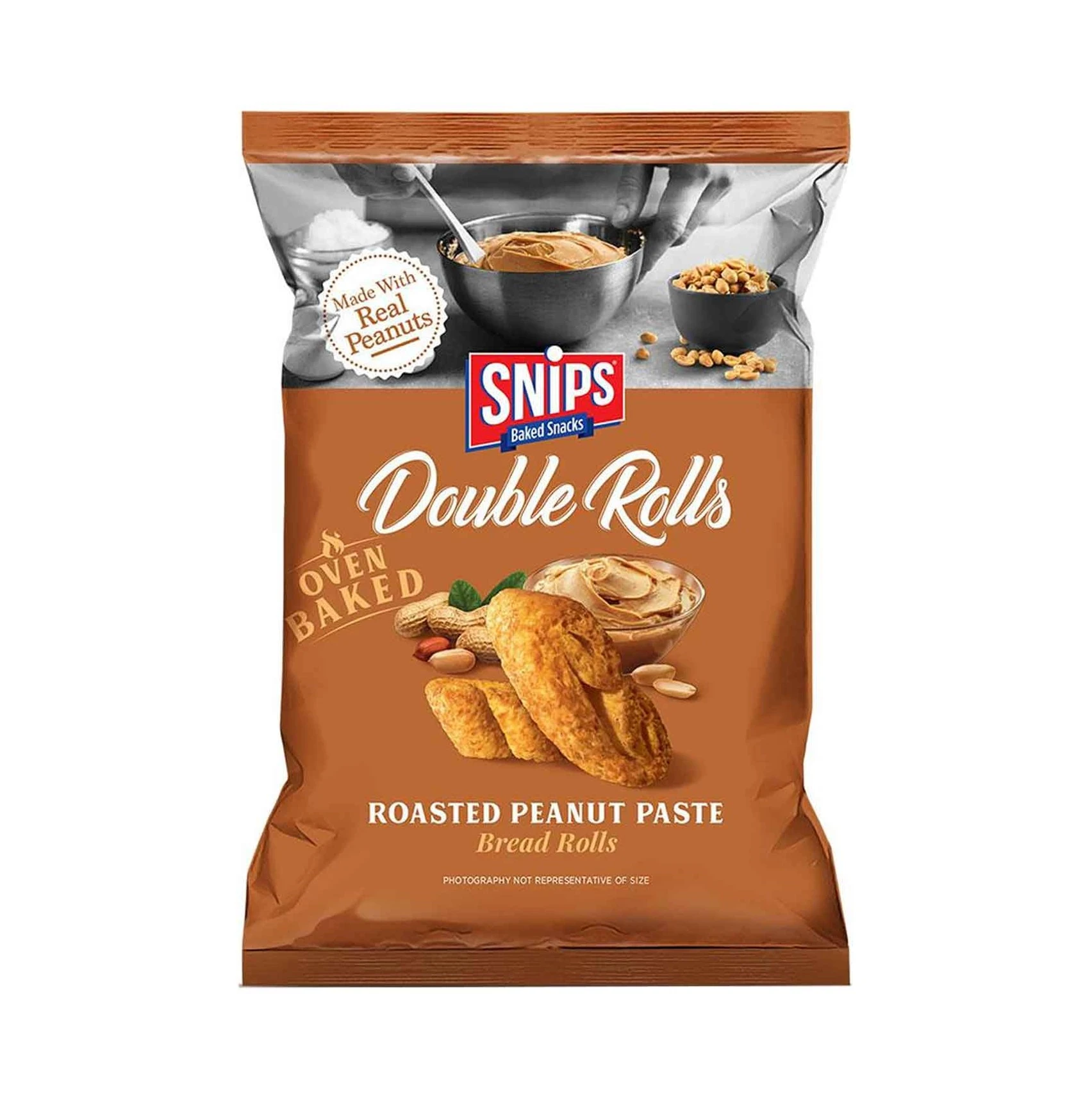 Snips Double Rolls Peanut 40 gm