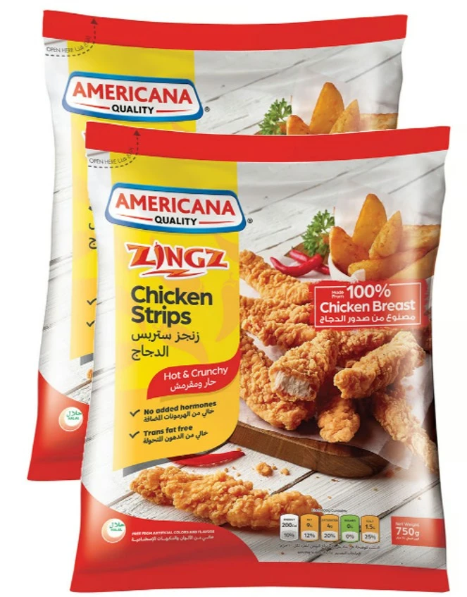 Americana Chicken Strips Hot 750GmX2