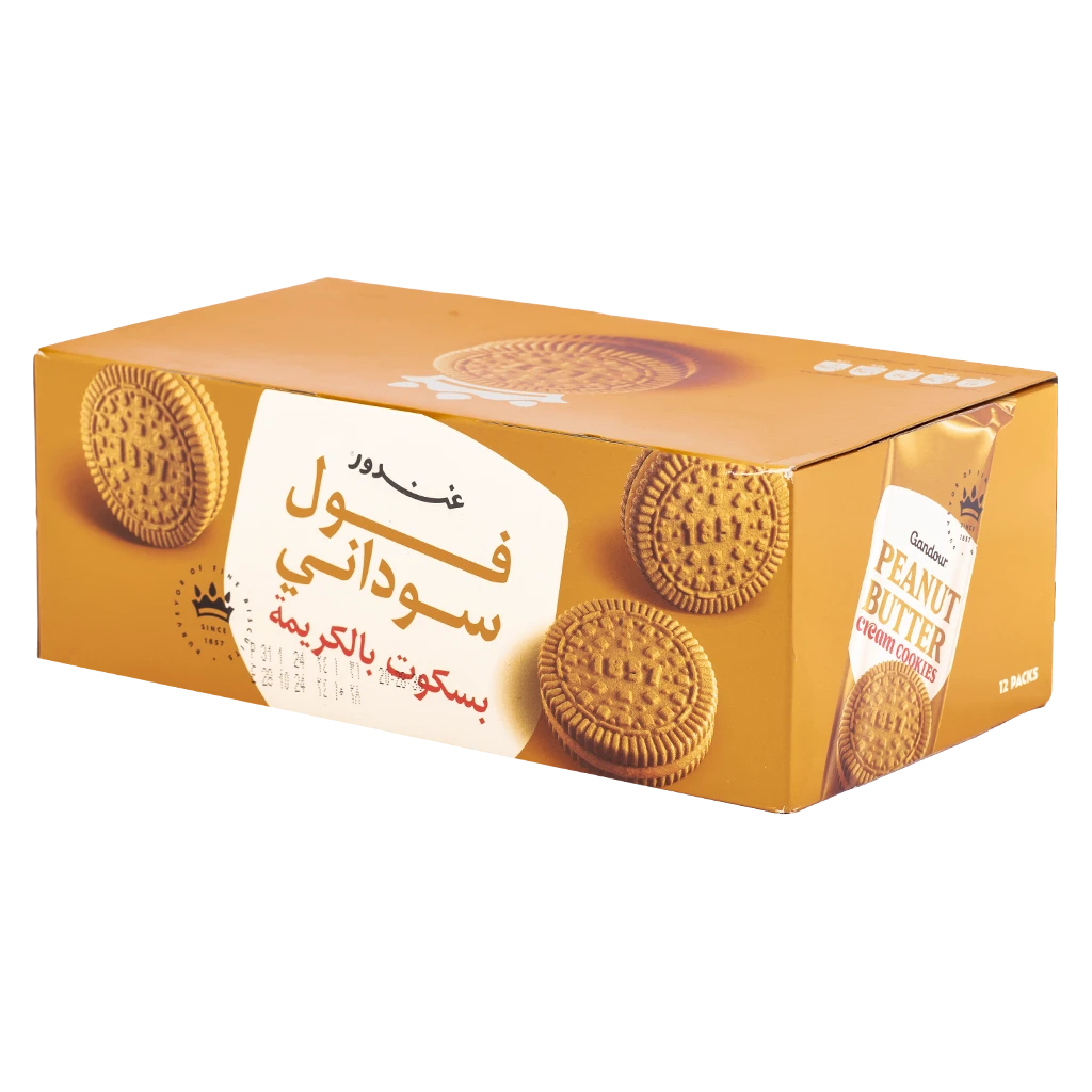 Gandour Biscuit Peanut Butter with Cream 12 pcs 38 gm