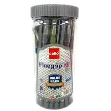 Cello Finegrip Xs Ball Pen 0.7Mm Jar Of 25Pc Blue + 2Pc - view 1