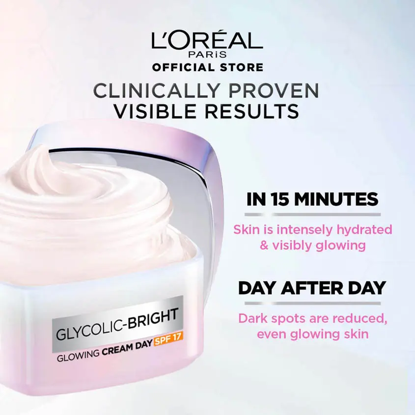 L'Oreal Paris Glycolic Bright SPF17 Day Cream 50 ml - view 8
