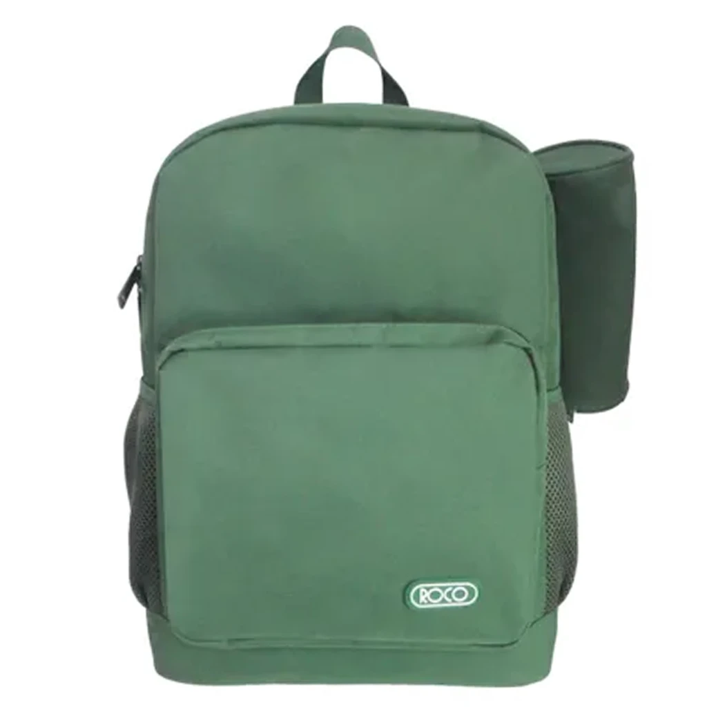 Roco Bag Backpack With Pencil Case 17 inch  Olive