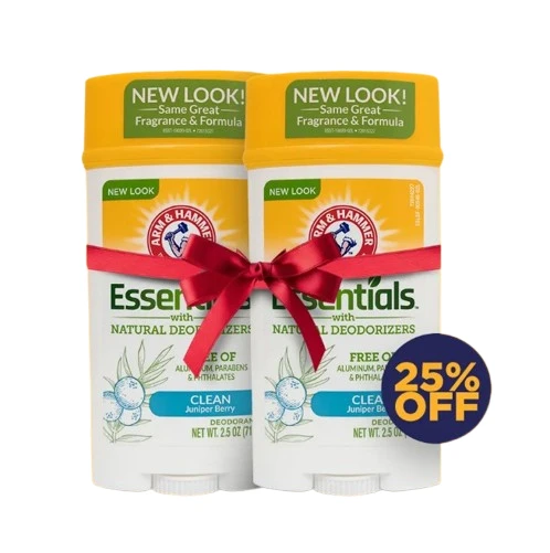 Arm & Hammer Deodorant Essentials Wide Juniper Berry Twin Pack 25% Off 71 Gm