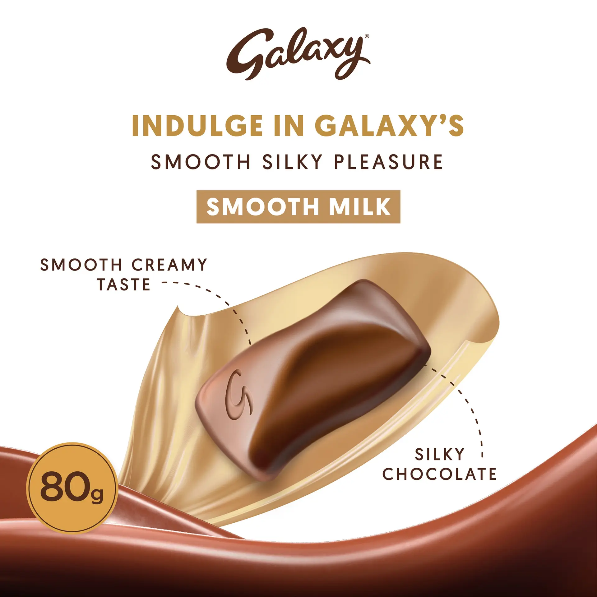 Galaxy Smooth Chocolate Milk Bar 80 gm - view 6