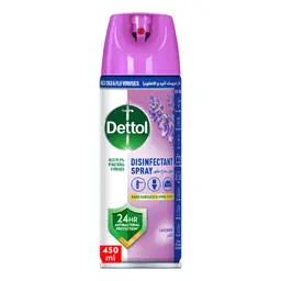 Dettol Anti-Bacterial Disinfectant Spray Lavender 450 ml