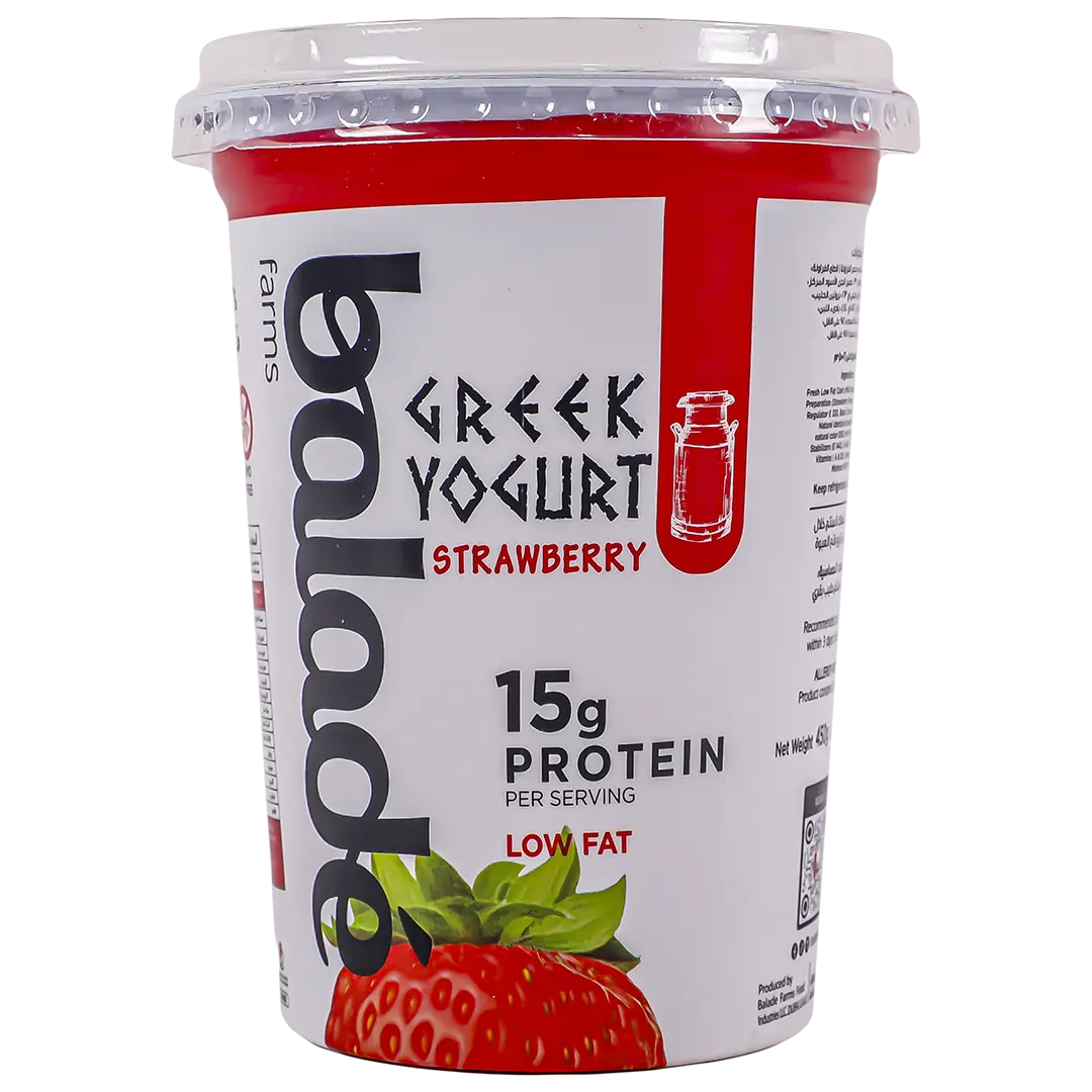 Balade Protein Greek Yoghurt Low Fat Strawberry 450 gm - view 2