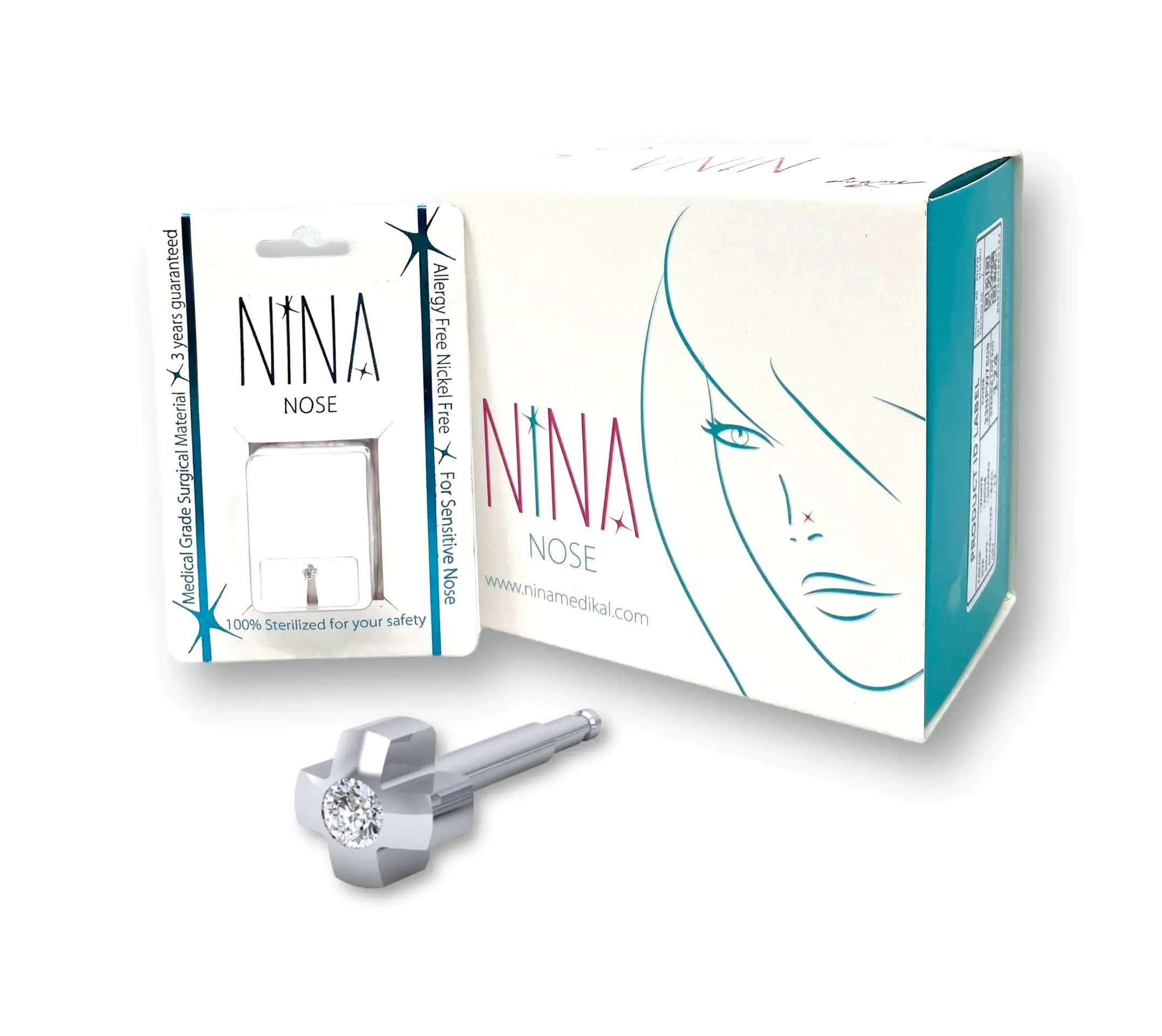 Nina White Nose Birthstars Crystal  - view 3