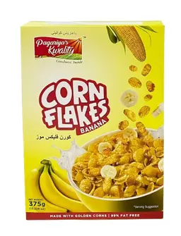 Pagariya's Kwality Corn Flakes Banana 375 Gm
