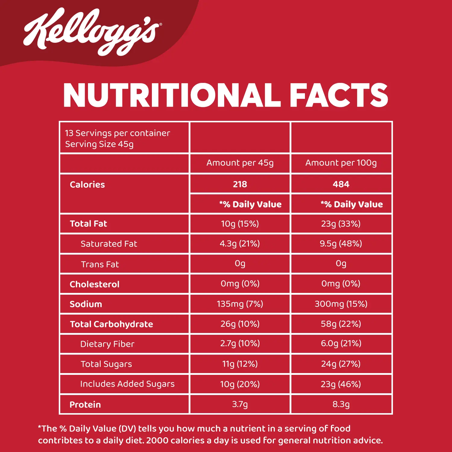 Kelloggs Granola Chocolate & Hazelnuts 600 gm - view 7