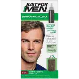 Just For Men Hair Shampoo Dye In Color Medium Brown H35