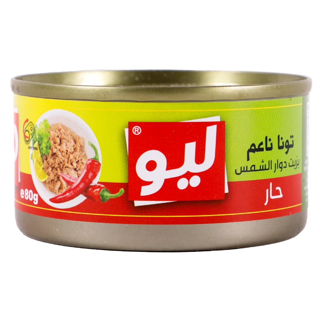 ليو تونة مفتت بزيت دوار الشمس حار 80 جم