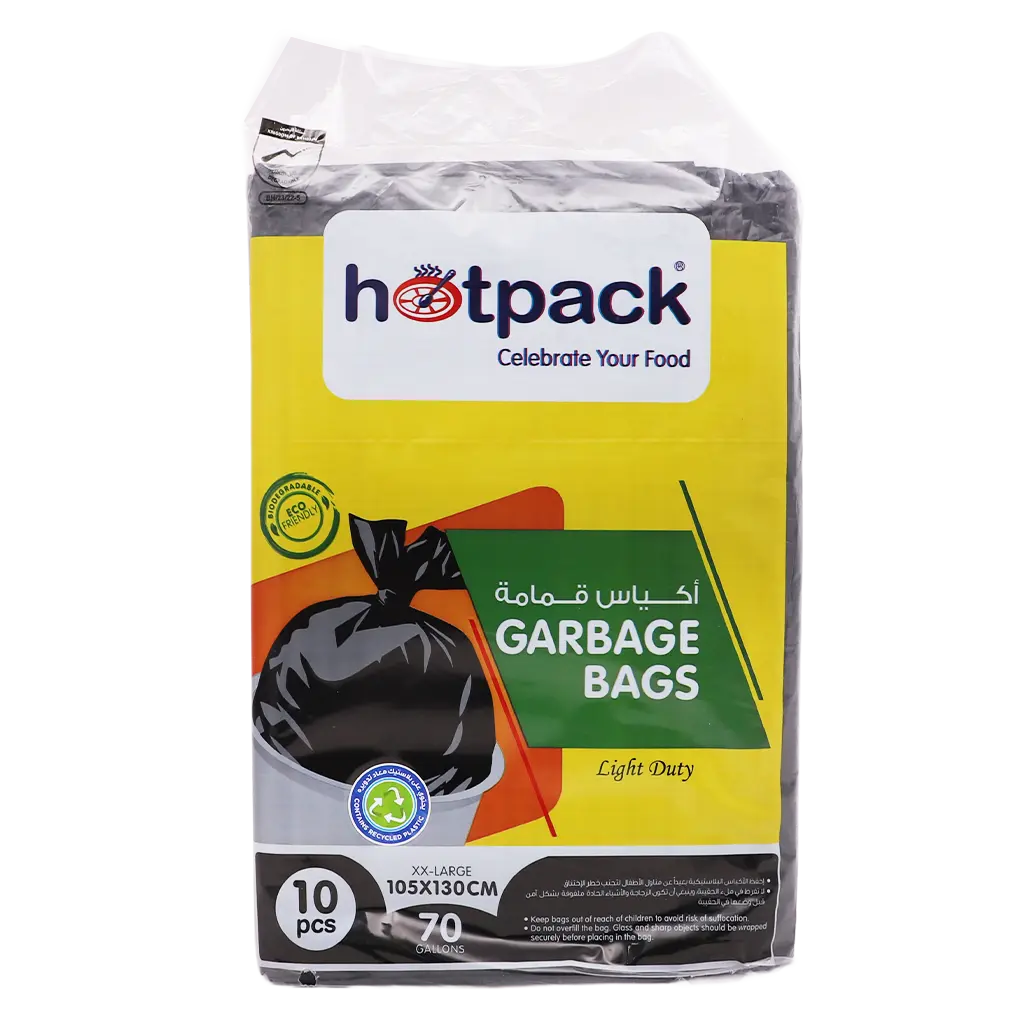 Hotpack Garbage Bag 105X130 cm Regular Economy 70 Gallon 10 pcs - view 2