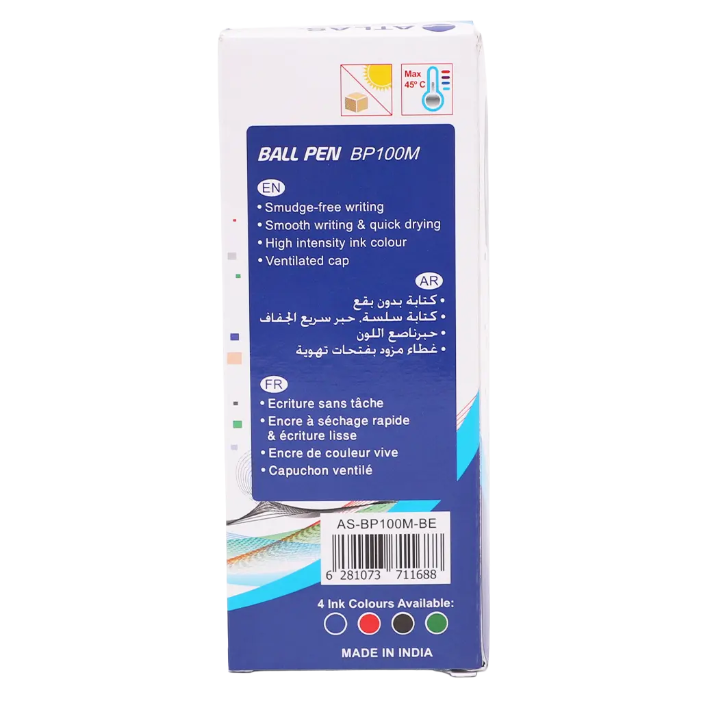 Atlas Ball Pen 1.0 mm Medium pack 10 pcs Blue - view 3