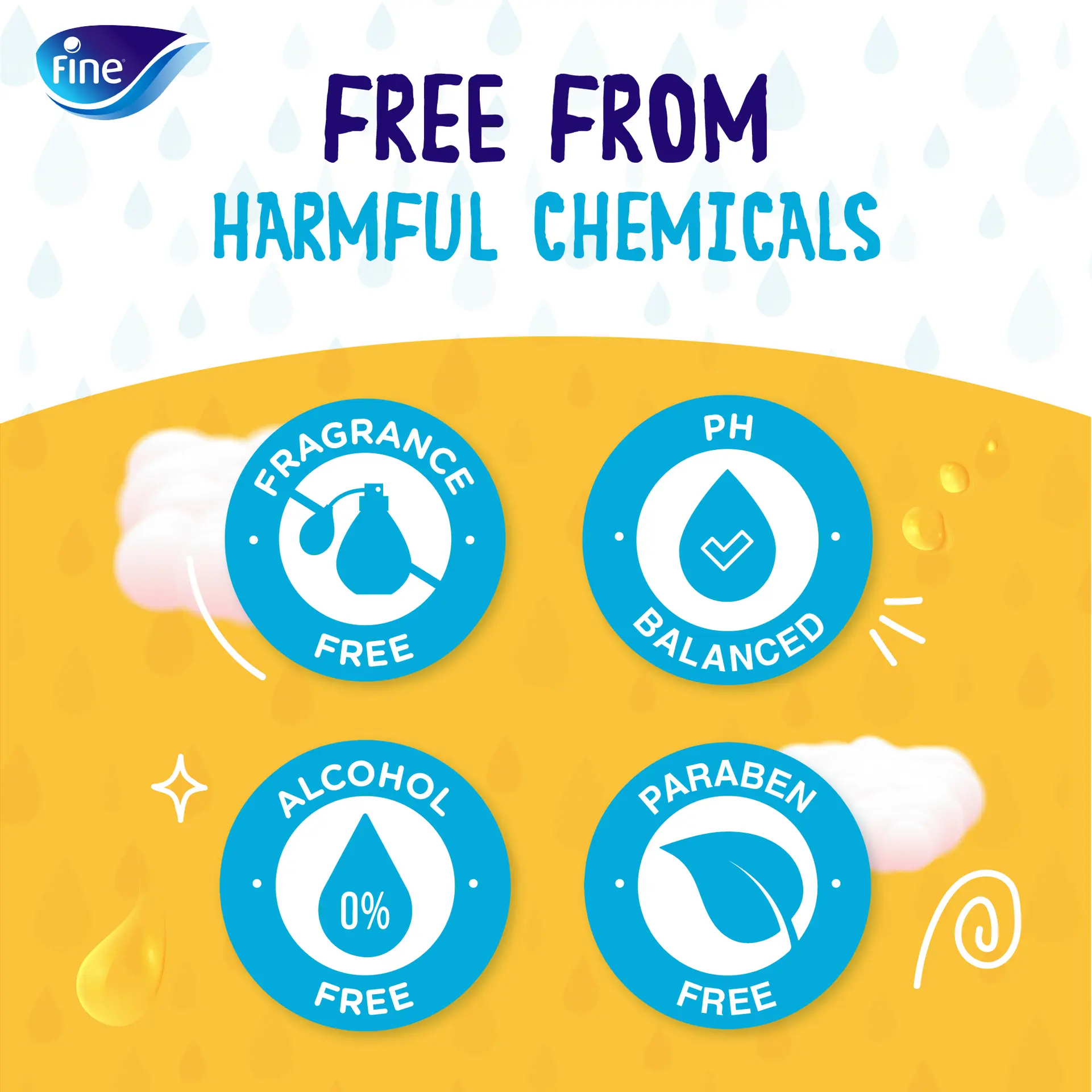 Fine Baby Water Wipes 72 Sheets - view 4