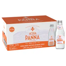 Acqua Panna Natural Mineral Water Glass 24 pcs 250 ml