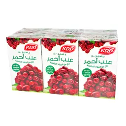 كي دي دي عصير عنب أحمر 6 حبات 250 مل