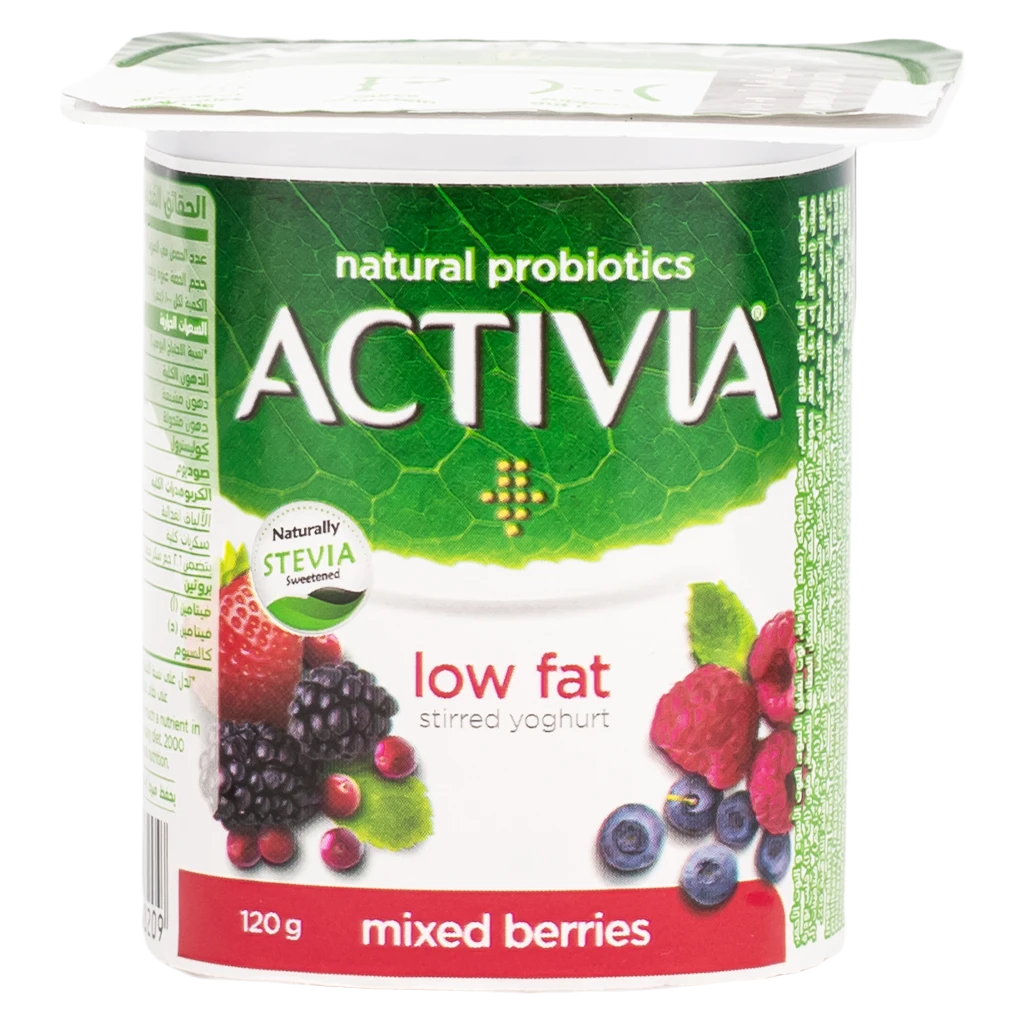 Activia Yoghurt Mixed Berries Low Fat 120 gm