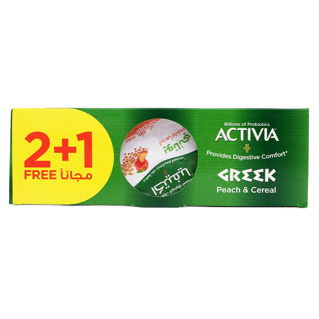 Activia Greek Yoghurt Peach Cereals 3 pcs 150 gm - view 4