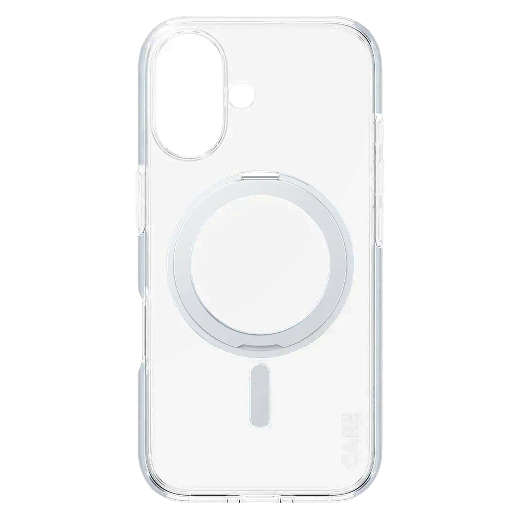 Panzerglass Feature Case Transparent With  Silver Kickstand and  Magsafe Iphone 16 - view 1