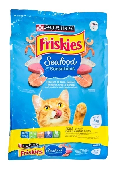 Friskies Cat Food Seafood Sensations 6 Kg
