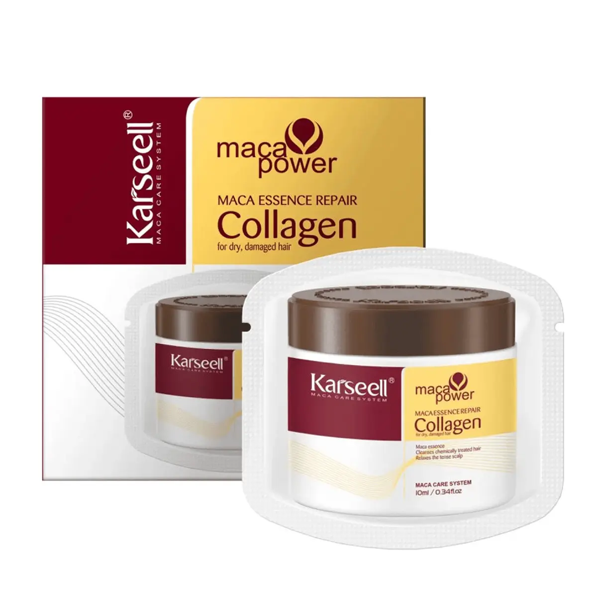 Karseell Maca Essence Repair Collagen for Dry and Damaged Hair 24 Sachets - view 5