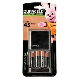 Duracell 45 Minutes Battery Charger with 2 AA and 2 AAA Batteries