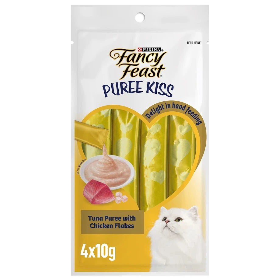 Purina Fancy Feast Puree Tuna With Chicken Flakes 40 gm
