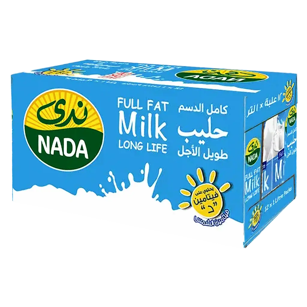 Nada Full Fat Milk 12 pcs 1 L - view 1