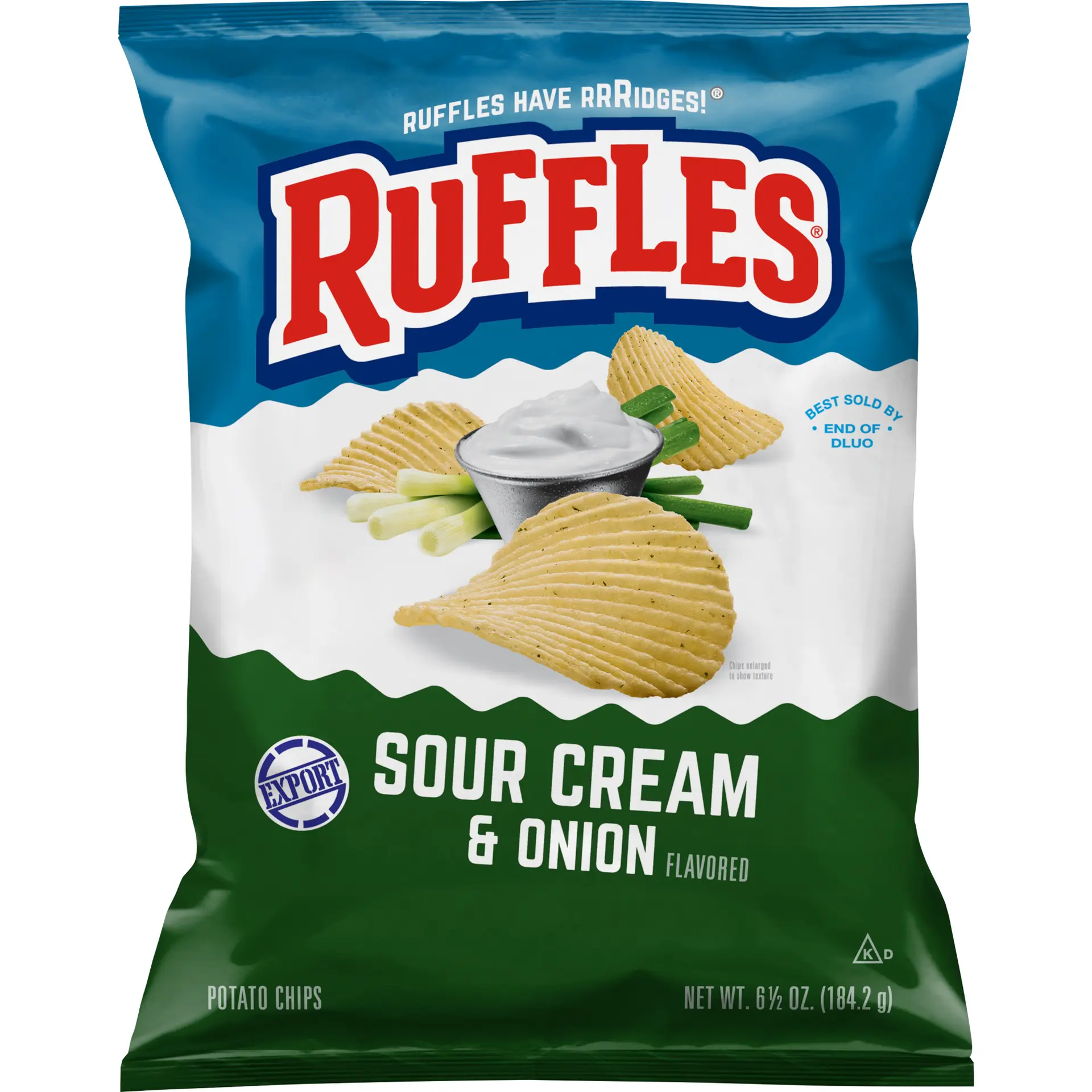 Ruffles Chips Sour Cream & Onion 184 gm - view 1