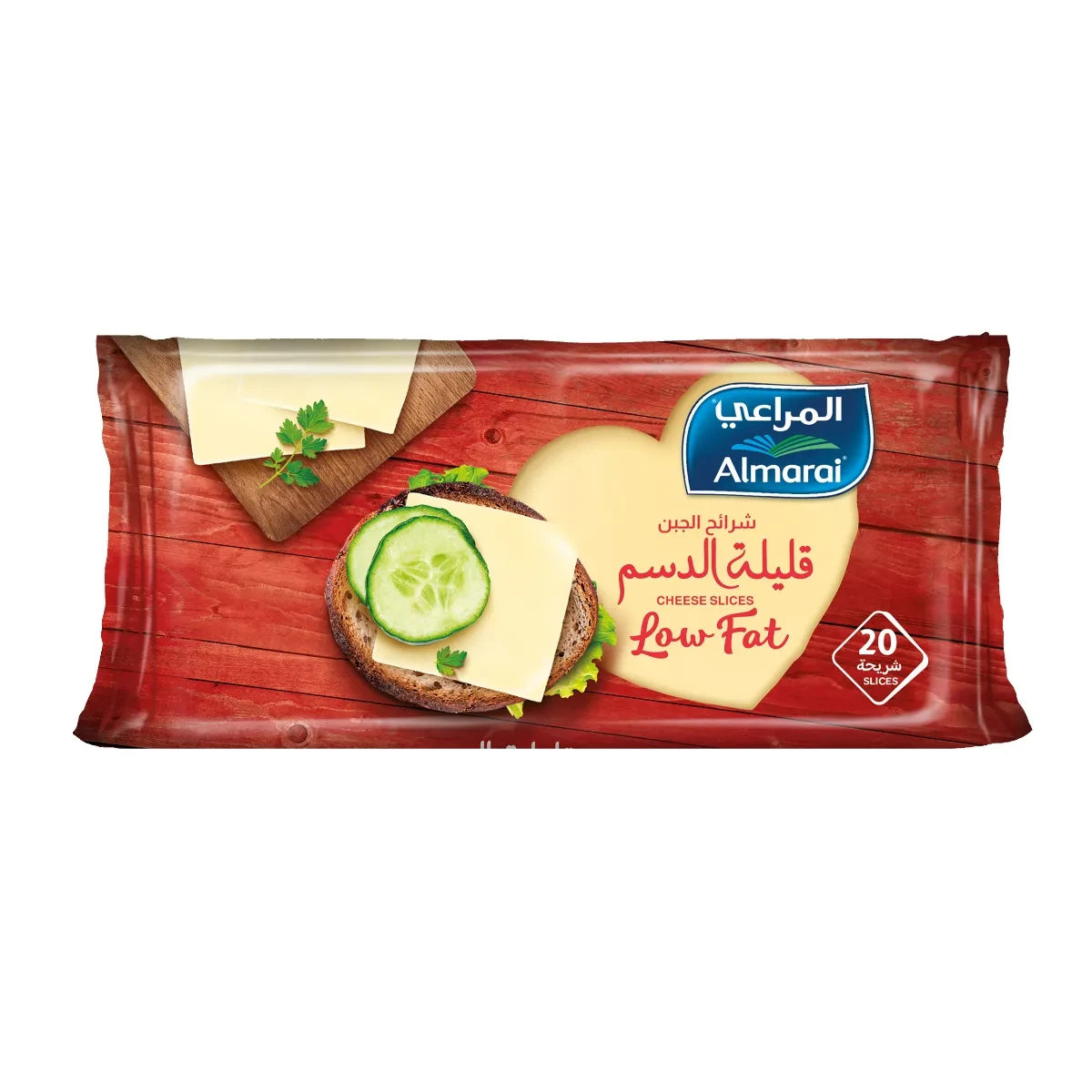 Almarai Low Fat Slices Cheese 20 slices 400 gm