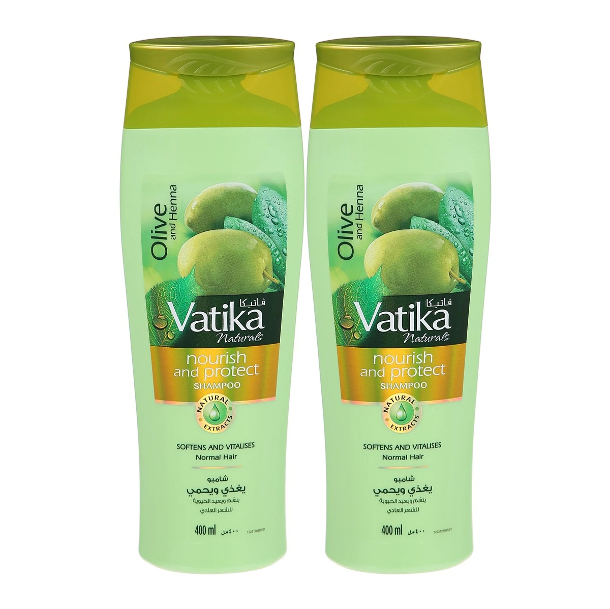 Dabur Vatika Shampoo Nourish & Protect 2 pcs 400 ml