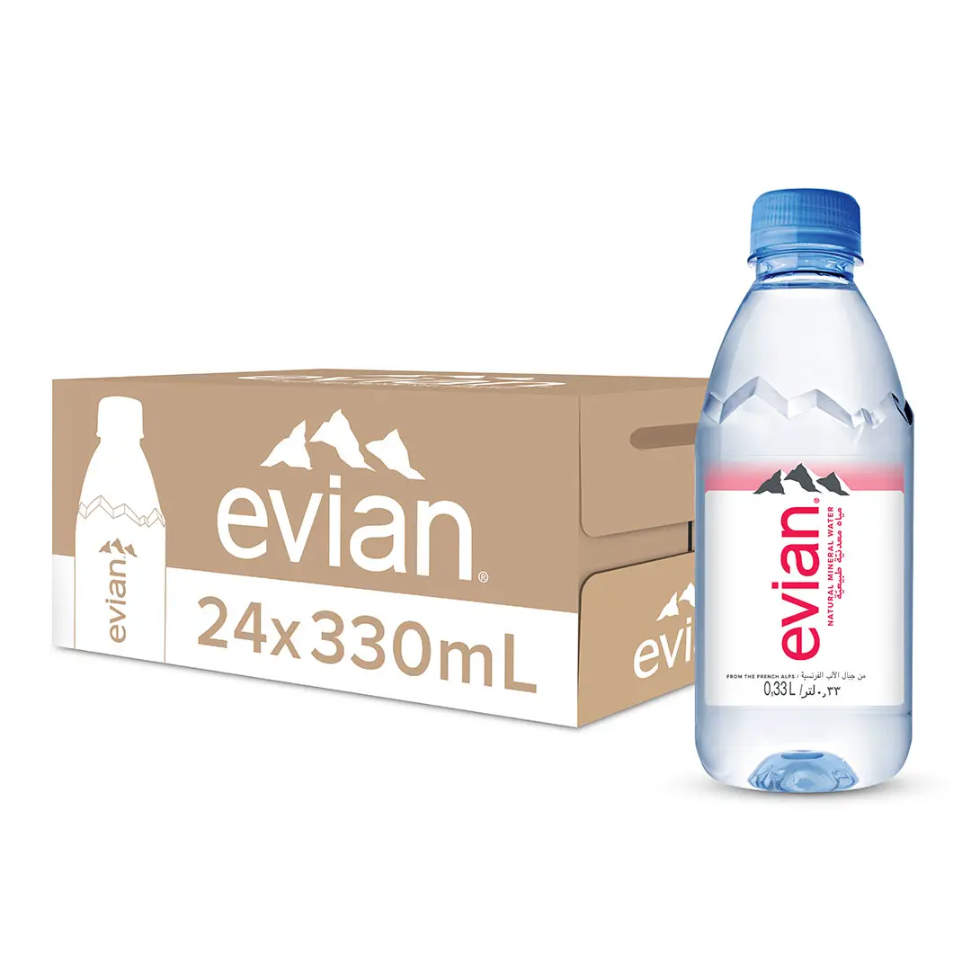 Evian Natural Mineral Water 24 pcs 330 ml - view 1