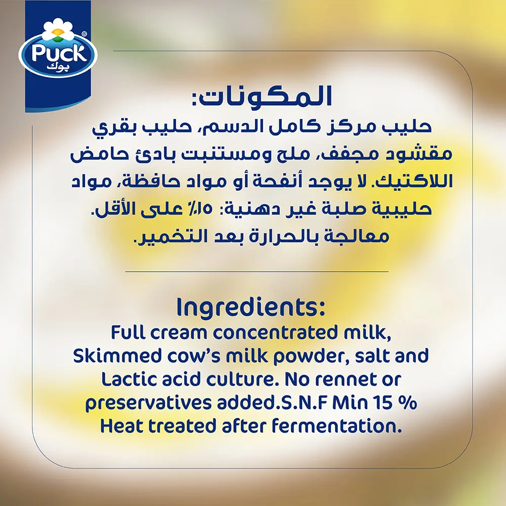 Puck Labneh Spread 400 gm - view 2