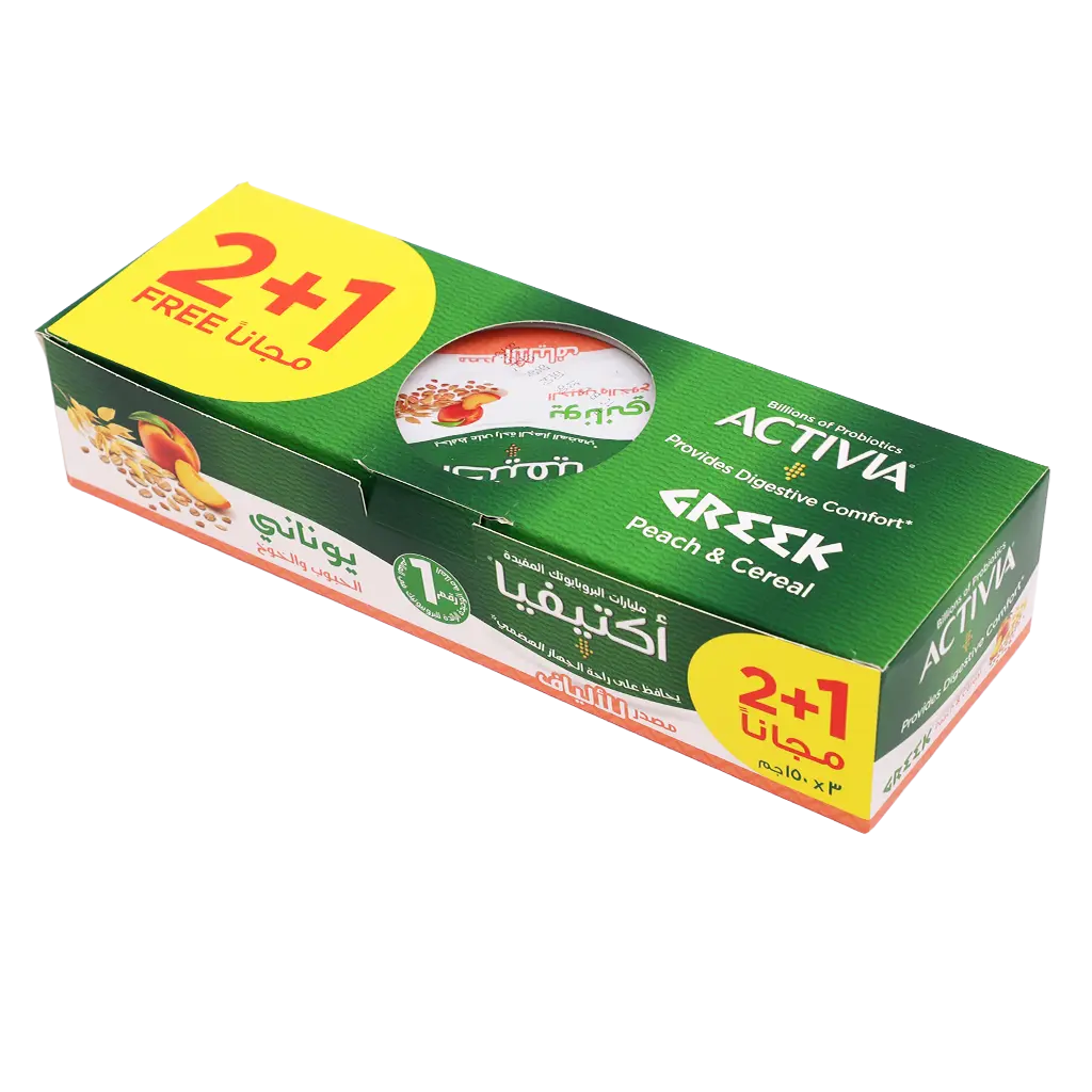 Activia Greek Yoghurt Peach Cereals 3 pcs 150 gm - view 2