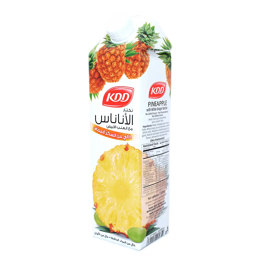 Kdd  Nectar Pineapple and White Grape 1 Litre - view 1